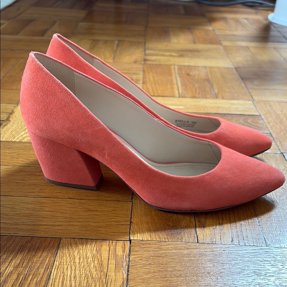 Botkier Peach Suede Heels - Picture 4 of 6